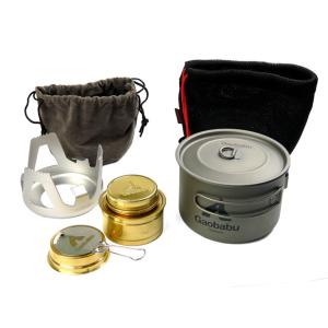 ガオバブ(Gaobabu)GaobabuチタンポットSOLO 800+オリジナルバーナーセット(DE...