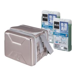 ロゴス(LOGOS) ハイパー氷点下クーラーM＋倍速凍結・氷点下パックM×2個お買い得3点セット  ...