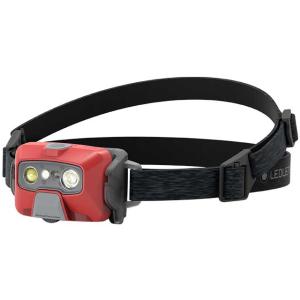 レッドレンザー(LED LENSER) LEDヘッドライト HF6R Core（充電タイプ） レッド 502967  高輝度 ヘッドランプ 防滴 防水 IP68 可動式 ヘッド 充電式 USB 登山｜grescue