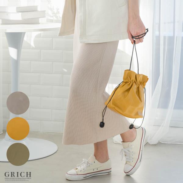 バッグ ショルダーバッグ 巾着バッグ 巾着型 レディース ハンドバッグ ミニサイズ 2Way 合皮 ...