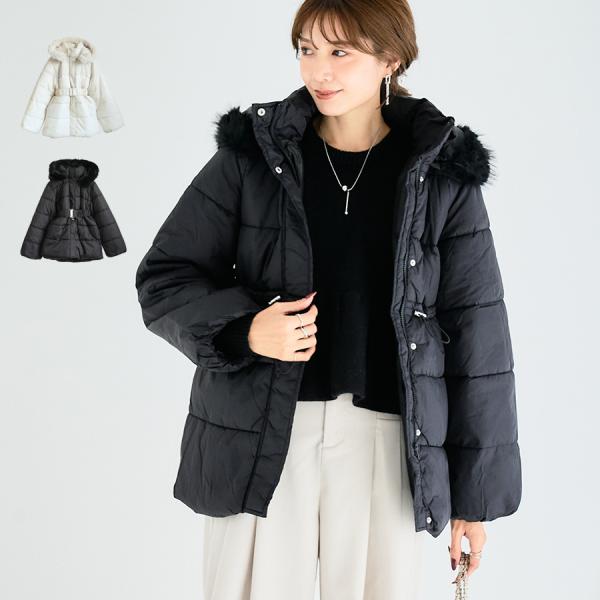 SALE フェイクダウン ジャケット レディース ダウンジャケット 中綿ジャケット アウター 軽い ...