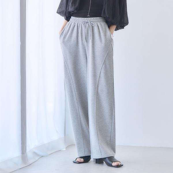 SALE ミニ裏毛 立体カーブパンツ