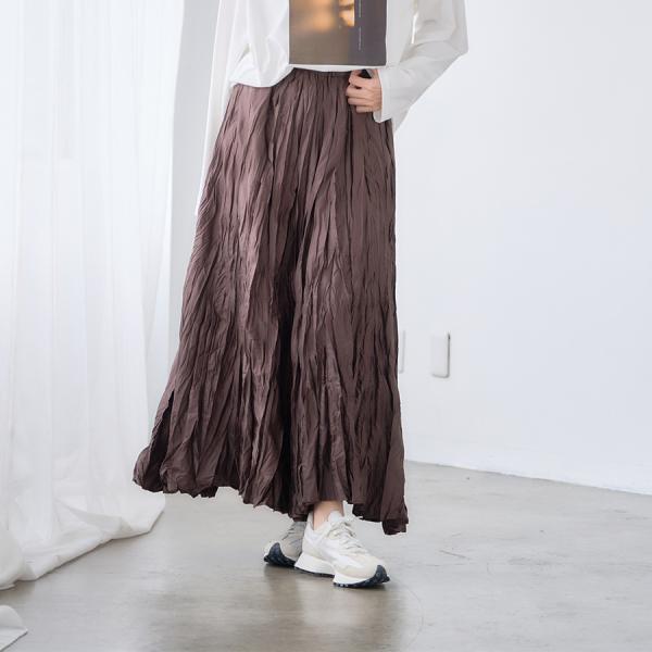 ワッシャーボリュームスカート