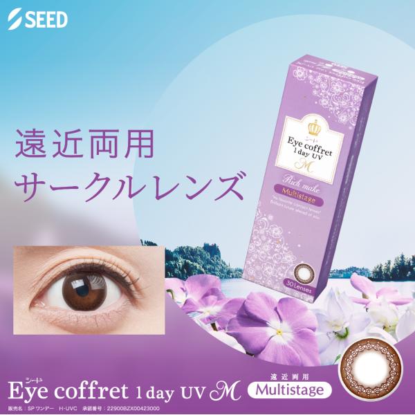 アイコフレワンデーUVM マルチステージ 2箱（1箱30枚入）遠近 コンタクトレンズ 1日使い捨て ...