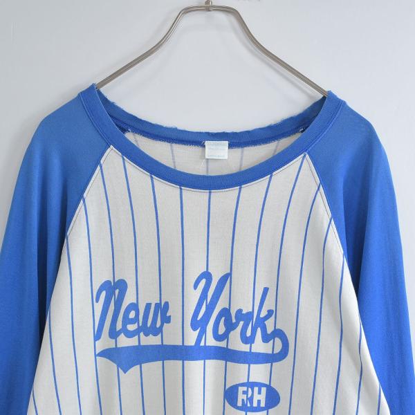90s〜 GOLDEN KEEL New York 染み込みプリント ラグランTシャツ ヴィンテージ...