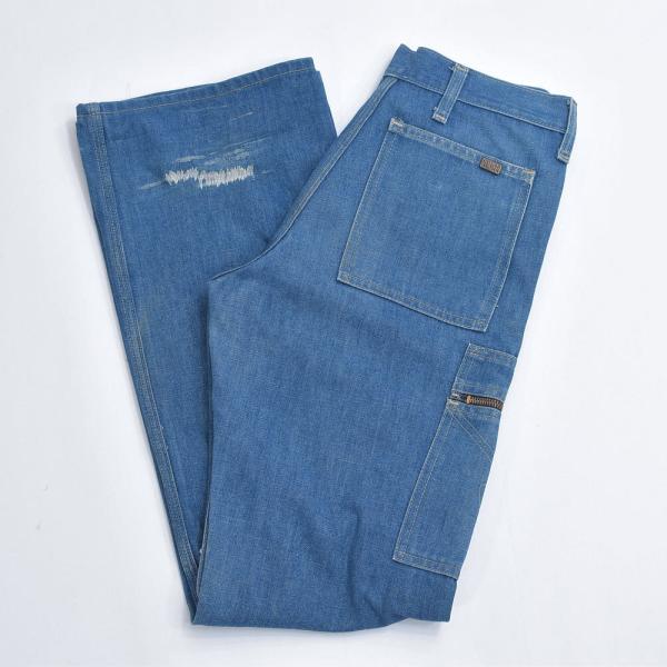 60〜70s CHEAP JEANS 5ポケットデザイン ブーツカット デニムパンツ ヴィンテージ ...