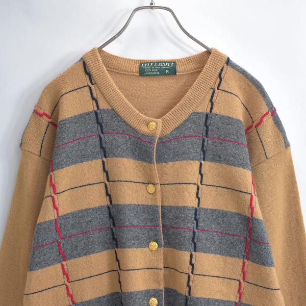 80〜90s Lyle &amp; Scott ライル &amp; スコット ラムウール ハウスチェック パターン ...