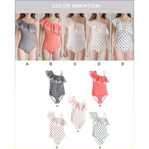ワンショルダー 水着 ワンピース水着 セクシー...の詳細画像2