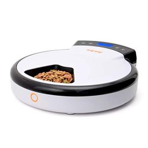 5食分 自動給餌器 猫・中小型犬用 WAGWAGオートフィーダー 録音ボイス＆24時間タイマーセット可能
