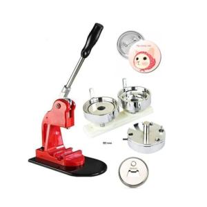 缶バッチメーカー 缶バッチマシーン 500個付き  機械 バッジ素材 オリジナルバッチ 手芸 ハンドメイド