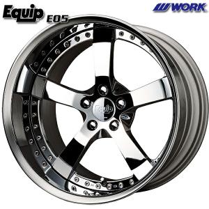サマータイヤ ホイール4本セット 225/55R19インチ 5H114.3 WORK Equip ワーク エクイップ 05 スーパークロームメッキ ミシュラン パイロットスポーツ4 SUV