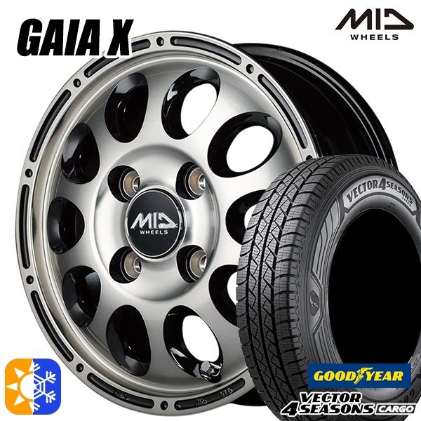 オールシーズンタイヤ ホイールセット 145/80R12インチ 80/78N 4H100 MID G...