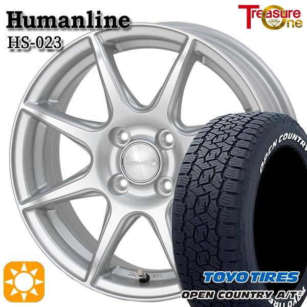 ホイールセット 165/80R14 97/95N 14インチ 4H100 ヒューマンライン HS02...