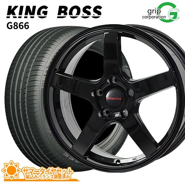ノア/ヴォクシー[90系]用 215/45R18 サマータイヤホイールセット キングボス G866 ...