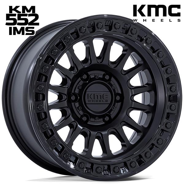 17インチ 8.5J 6H139.7 +25 KMC KM552 IMS / MATTE BLACK...