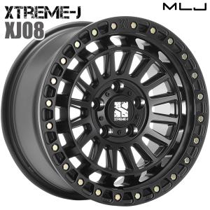 MLJ エクストリームJ 17インチ 7.5J +38 5-114.3 フラットブラック4本