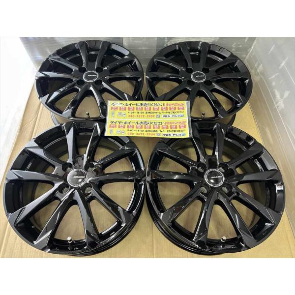 在庫品　KOSEI　クレイシズ　アルミホイール　16　6j　+40　ブラック　黒　4穴　100