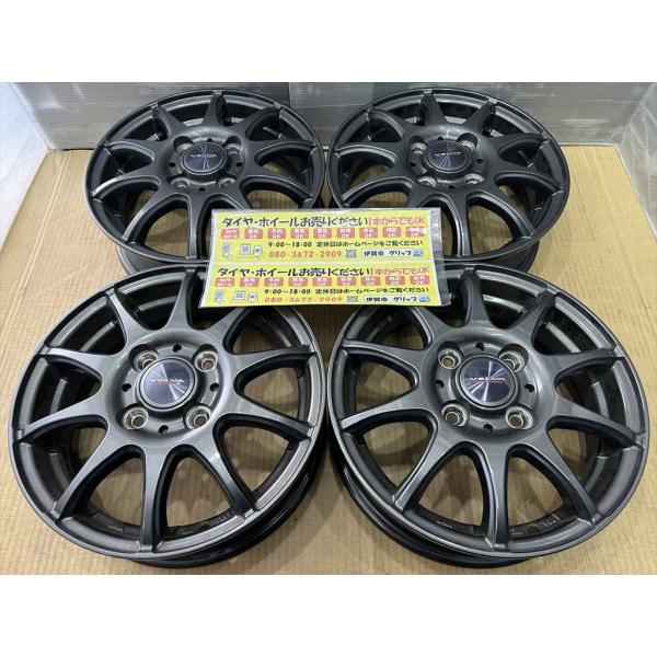 weds　VELVA　アルミホイール　13   4j   +45　ガンメタグレー　系　4穴　100