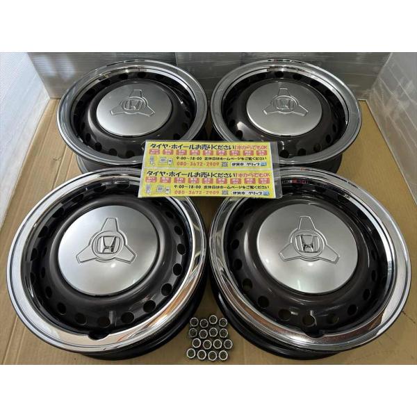 HONDA　N-ONE　純正ホイール　14 　4.5j　+40　チョコレート　ブラウン　系　メッキリ...