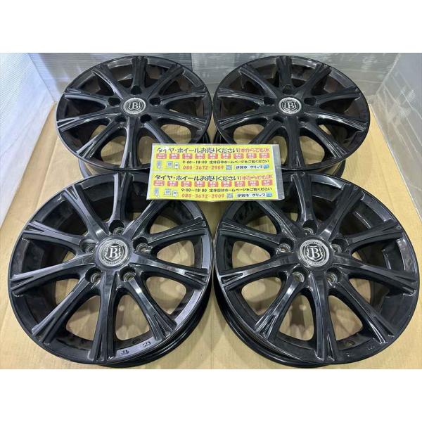 Bマーク　アルミホイール　15　6j　+50　ブラック　5穴　114.3