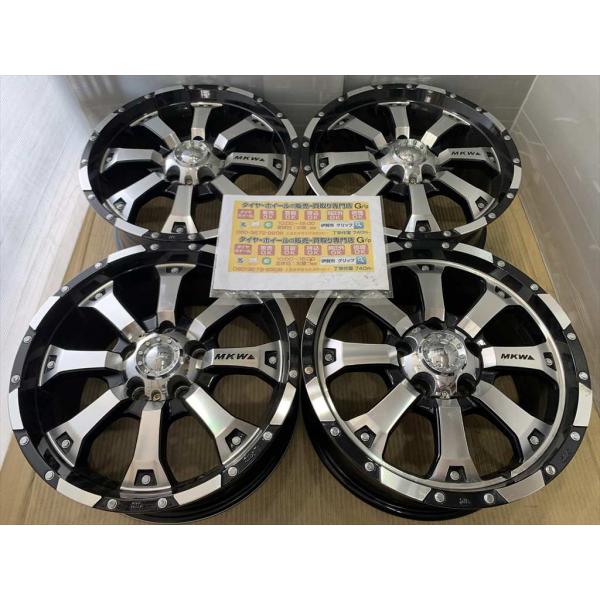MKW　アルミホイール　16　7j　+35　ブラックポリッシュ　5穴 114.3