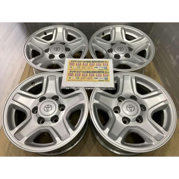 平成　TOYOTA　90系　?Land cruiser　純正　アルミホイール　16　7j　+15　シ...