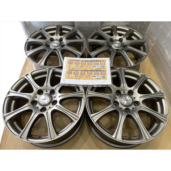 マルゼン　DOS　アルミホイール　16　6.5j　+40　濃いシルバー系　5穴　114.3