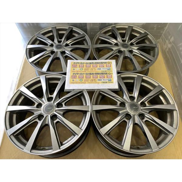 YOKOHAMA　GRASS　アルミホイール　16   6.5j　+48　ガンメタ 　系　5穴 11...