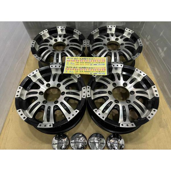 フレーダーマウス　CUERVO8　JWL-Tアルミホイール　16   6.5j　+38　ブラックポリ...