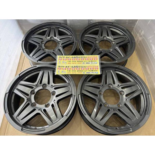 HOT STUFF マッドクロス JB-01　アルミホイール　16　5.5j　+20　ガンメタ　系　...