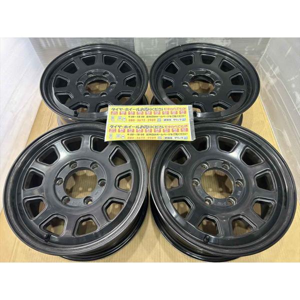 5ZIGEN　コマ　JWLT規格　アルミホイール　16　7j　+37　ブラック　6穴　139.7