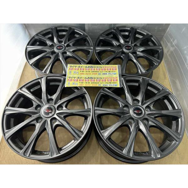 weds　TEAD　アルミホイール　16　6.5j　+53　  ガンメタ　系　5穴　114.3　良い