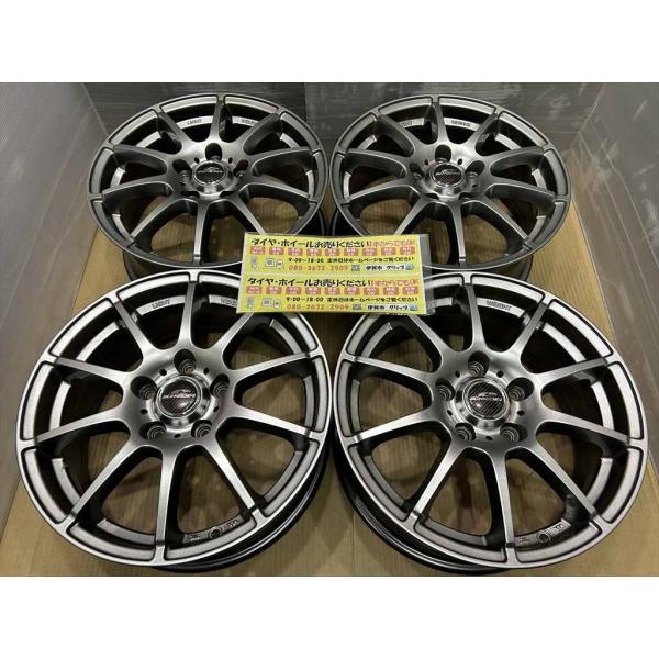 ATECH　SCHNEDER　アルミホイール　16　6.5j　+48　ガンメタ　系　5穴　114.3