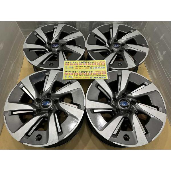 SUBARU　LEVORG　純正ホイール　キャップ付き　17　7j　+55　5穴　114.3