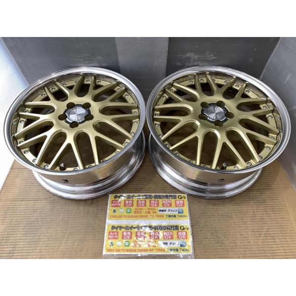 2本　ワンシーズン落ち　WORK　ランベック　LM1　アルミホイール　18   7.5j  +48　...