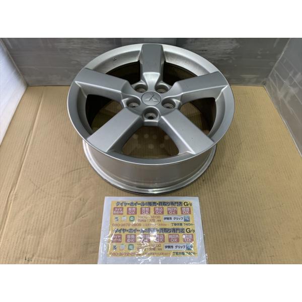 1本　MITSUBISHI　純正アルミホイール　18   7j   +38　シルバー系　5穴 114...