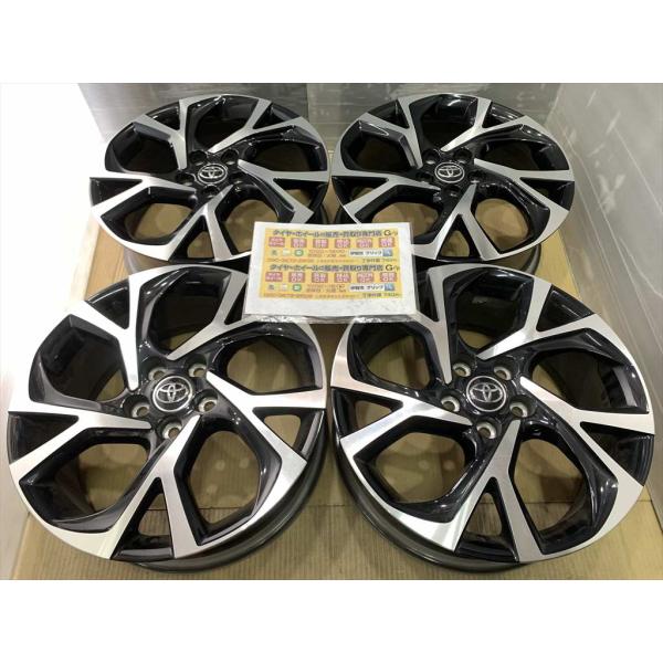 TOYOTA　C-HR　純正アルミホイール　18　7j　+50　ブラックポリッシュ　5穴　114.3