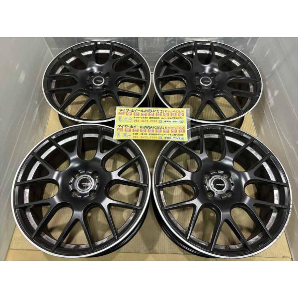 ADVANTI RACING　メッシュ　アルミホイール　18　7.5j　+48　マットブラック　4穴...