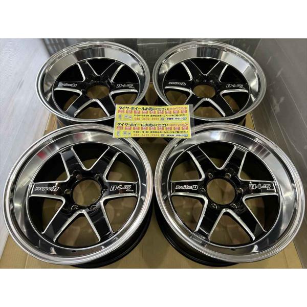 深リム　ProjectD　D1SL　アルミホイール　18　9.5j　+25　ブラックポリッシュ　系　...