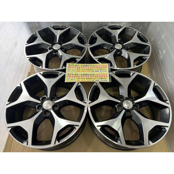 SUBARU　FORESTER　純正アルミホイール　18　7j　+48　ガンメタポリッシュ　5穴　1...
