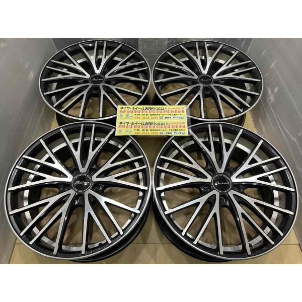 HOTSTUFF　Precious アルミホイール　19　8j　+48　ブラックポリッシュ　5穴　1...