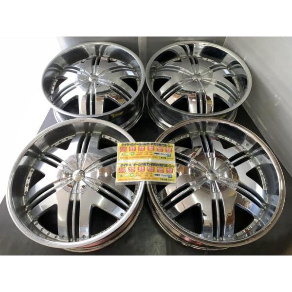 DIP  アルミホイール　24インチ　9j   +30　メッキ　5穴 150    USA DOT-...