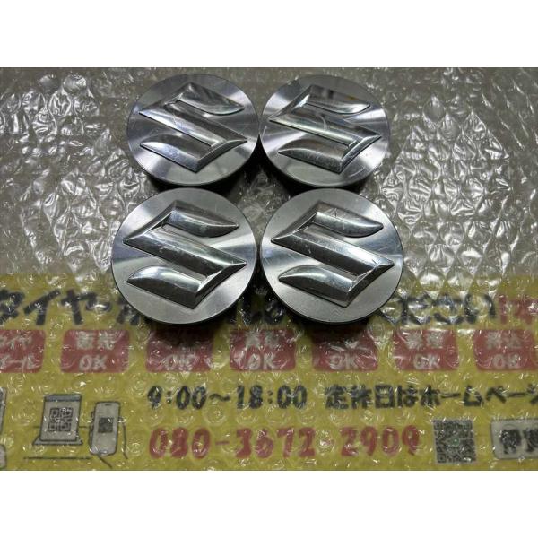 4枚　SUZUKI　純正センターキャップ　アルミホイール使用　ポリッシュ　系　直径/ツメ径：54 /...