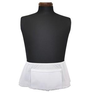【廃20220105】日本製 セキュリティペチケット ペチコート型貴重品入れ インナー 白 ウエスト 513028 3点迄メール便OK(je1a110)