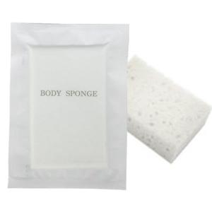 使い捨て 圧縮ボディスポンジ ソフト ホテルアメニティ 個包装 業務用 白 旅行用 トラベル お試し...