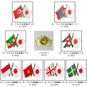日本と各国の友好旗ピンズ D-499〜500・...の詳細画像1