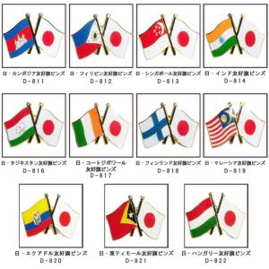 日本と各国の友好旗ピンズ D-499〜500・...の詳細画像2