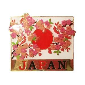 日の丸桜ピンズ D-411 日本 国旗 和風 桜...の商品画像