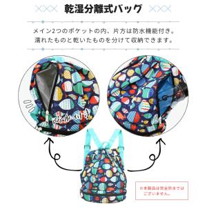 プールバッグ 子供 小学校 水泳バッグ リュッ...の詳細画像2