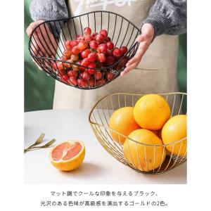 ワイヤーバスケット おしゃれ かご 楕円形 放...の詳細画像5